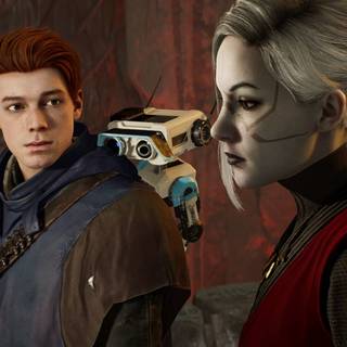 Star Wars Jedi Survivor Cal Kestis and Merrin wallpaper