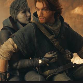 Star Wars Jedi Survivor Cal Kestis and Merrin wallpaper