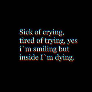 Tired of life wallpaper