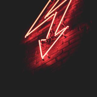 Neon red and black wallpaper