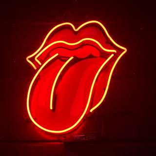 Neon red and black wallpaper