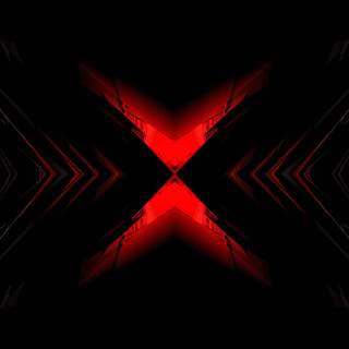 Neon red and black wallpaper