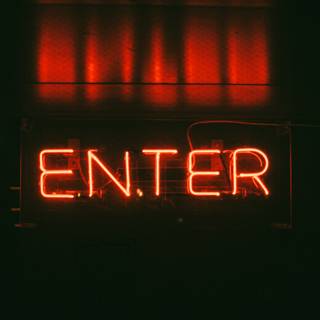 Neon red and black wallpaper