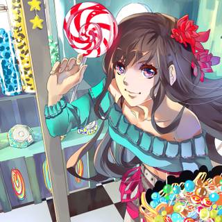 Anime candy girls wallpaper