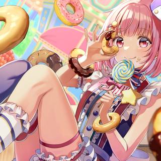 Anime candy girls wallpaper