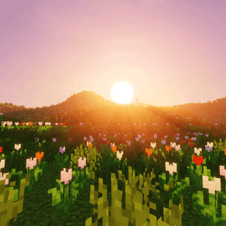 Minecraft flowers wallpaper