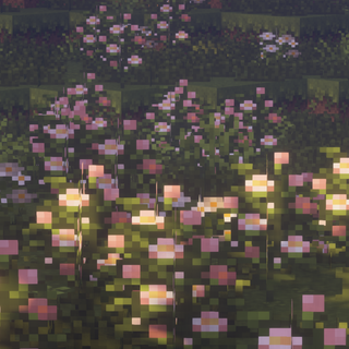 Minecraft flowers wallpaper