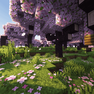 Minecraft flowers wallpaper