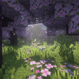Minecraft flowers wallpaper