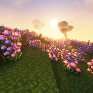 Minecraft flowers wallpaper