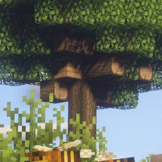 Minecraft flowers wallpaper