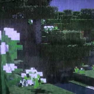Minecraft flowers wallpaper