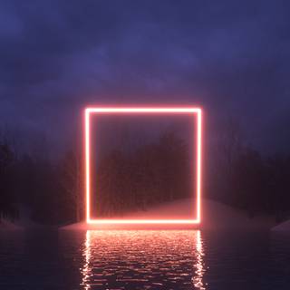 Neon scenery wallpaper