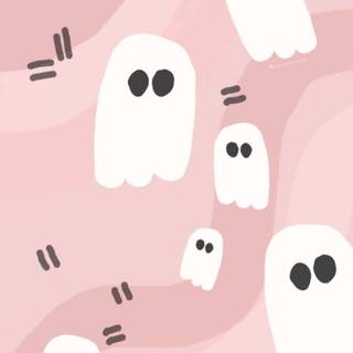 Kawaii ghost wallpaper