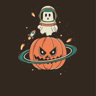 Kawaii ghost wallpaper