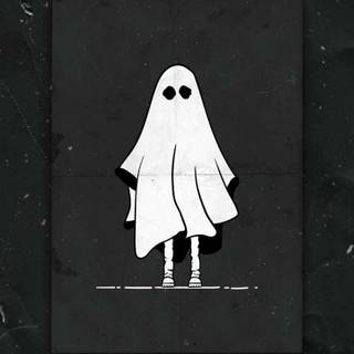 Kawaii ghost wallpaper