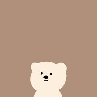 Cute brown bear wallpaper