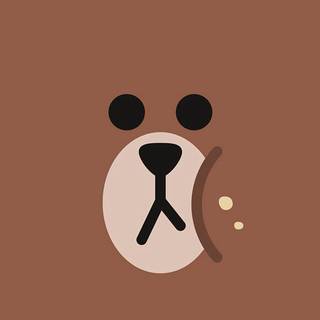 Cute brown bear wallpaper