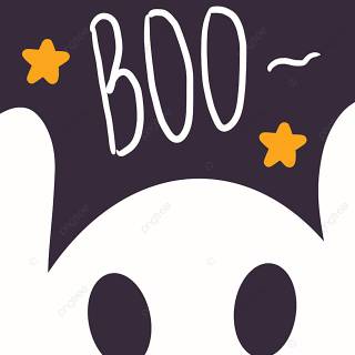 Kawaii ghost wallpaper