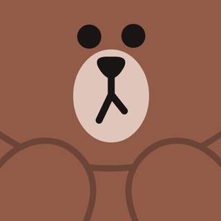 Cute brown bear wallpaper