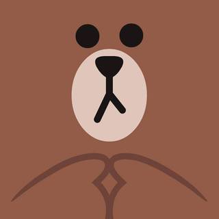 Cute brown bear wallpaper