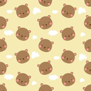 Cute brown bear wallpaper