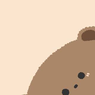 Cute brown bear wallpaper