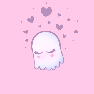 Kawaii ghost wallpaper