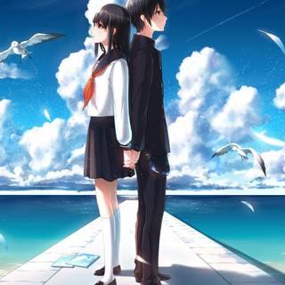 Manga love wallpaper