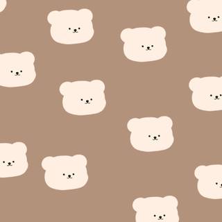 Cute brown bear wallpaper