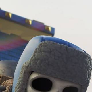 Giant skeleton wallpaper