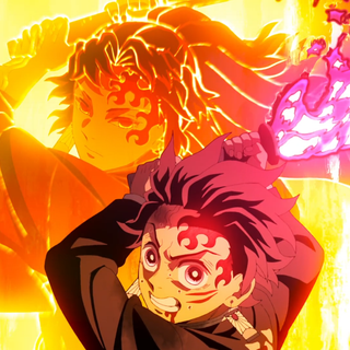 Tanjiro and Yoriichi wallpaper