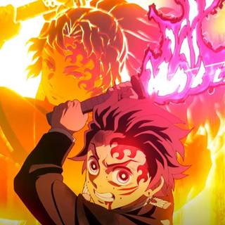 Tanjiro and Yoriichi wallpaper