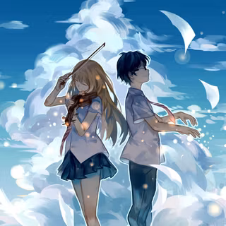 Desktop anime couple wallpaper