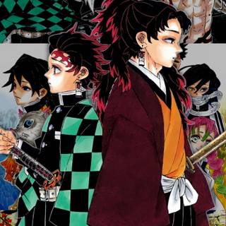 Tanjiro and Yoriichi wallpaper