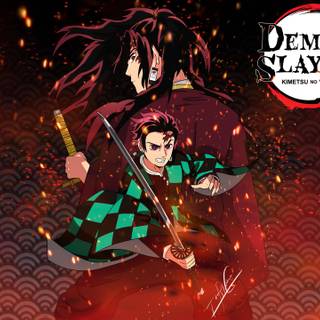 Tanjiro and Yoriichi wallpaper