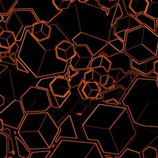 Orange iPhone 13 Pro Max wallpaper