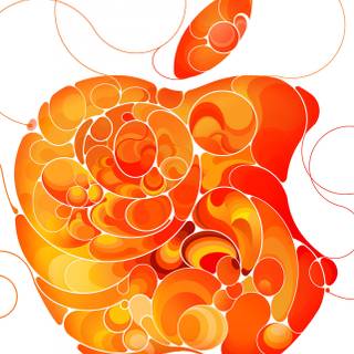 Orange iPhone 13 Pro Max wallpaper