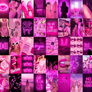 Baddie collage desktop wallpaper