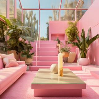 Barbiecore computer wallpaper