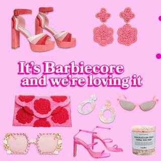 Barbiecore computer wallpaper