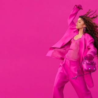 Barbiecore computer wallpaper