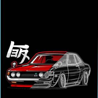 Retro JDM cars wallpaper