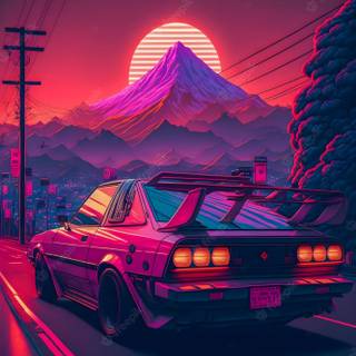 Retro JDM cars wallpaper