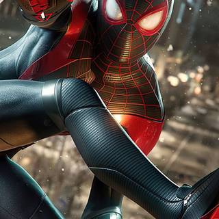 Miles Morales iPhone 4k wallpaper