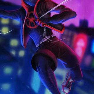 Miles Morales iPhone 4k wallpaper