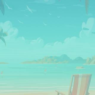 Summer preppy vibes wallpaper