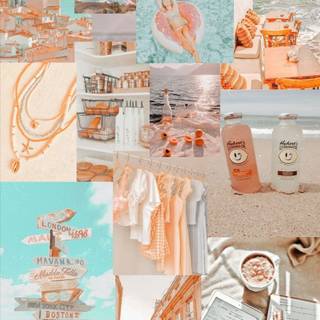 Summer preppy vibes wallpaper