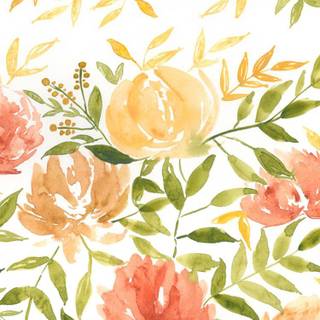 Autumn floral iPhone wallpaper