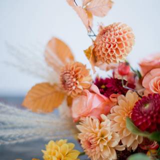 Autumn floral iPhone wallpaper